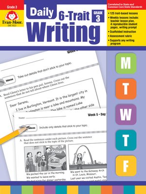 cover image of Daily 6-Trait Writing, Grade 3